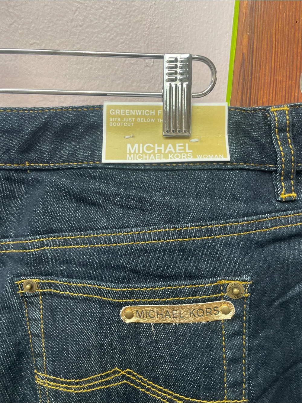 Michael Kors Womens Dark Blue Bootcut Jeans - Picture 8 of 9